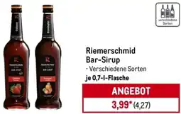 METRO Riemerschmid Bar-Sirup Angebot