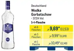 METRO Wodka Gorbatschow Angebot