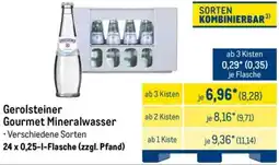 METRO Gerolsteiner Gourmet Mineralwasser Angebot