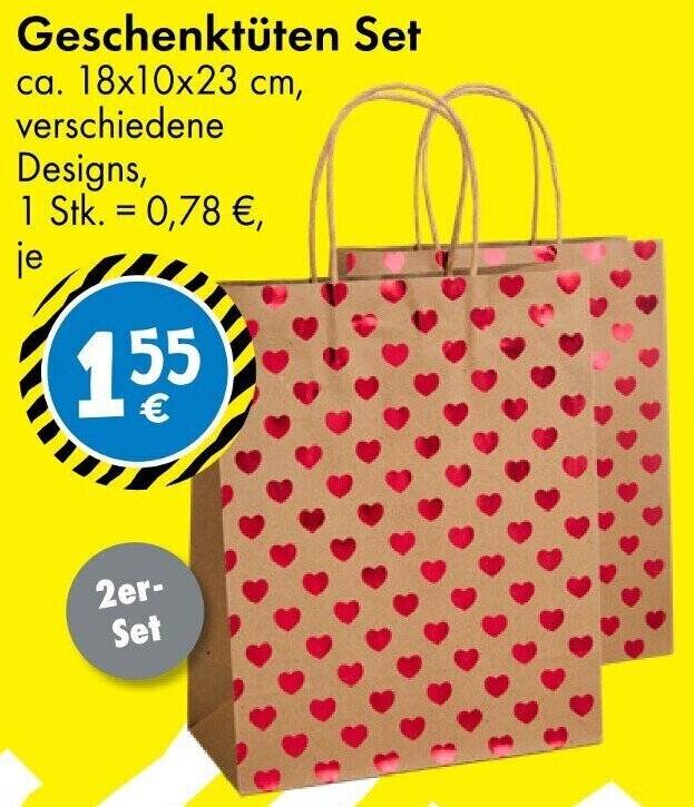 Geschenktüten Set Angebot bei TEDi
