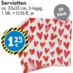 TEDi Servietten Angebot