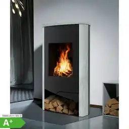 Netto Marken-Discount WAMSLER Kaminofen N-Line Nevada - Naturstein Serpentino, 5 kW Angebot