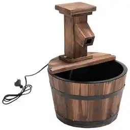 Netto Marken-Discount Outsunny Gartenbrunnen Tannenholz, Metall Angebot