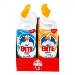 Netto Marken-Discount WC-Ente Total Aktiv Gel flüssiger WC-Reiniger 750 ml, verschiedene Sorten, 12er Pack Angebot