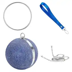 Netto Marken-Discount Julie Julsen Handbag Metall mit Zirkonia blau Angebot