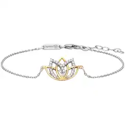 Netto Marken-Discount Julie Julsen Armband 925 Silber rhodiniert teils vergoldet Lotusblüte Zirkonia Angebot