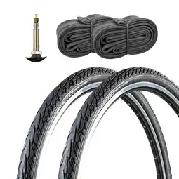 Netto Marken-Discount Deli Tire Byte Trento Fahrradreifen 28 x 1,75 City Trekking Fahrrad 2 Reifen mit Schlauch AV Angebot