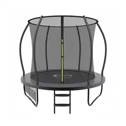 Netto Marken-Discount Juskys Trampolin SkyBounce S Ø 228 cm – Gartentrampolin mit PowerSpring Sprungfedern & Leiter Angebot