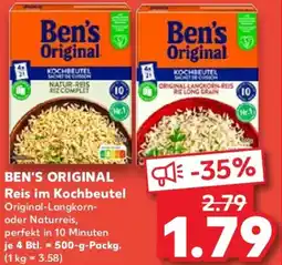 Kaufland BEN'S ORIGINAL Reis im Kochbeutel Angebot