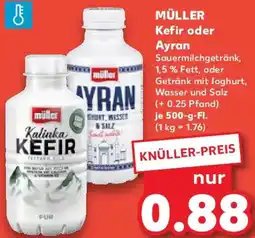 Kaufland MÜLLER Kefir oder Ayran Angebot