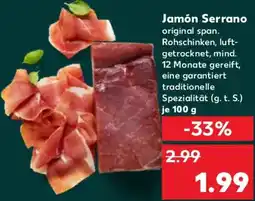 Kaufland Jamón Serrano Angebot
