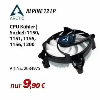 ACom PC Arctic Alpine 12 Lp Cpu Kühler Angebot