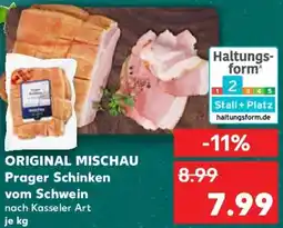 Kaufland ORIGINAL MISCHAU Prager Schinken vom Schwein Angebot