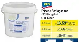 METRO aro Frische Schlagsahne Angebot