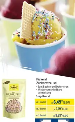 METRO Pickerd Zuckerstreusel Angebot