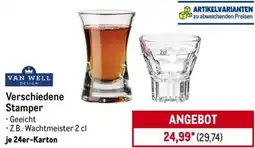 METRO VAN WELL Verschiedene Stamper Angebot