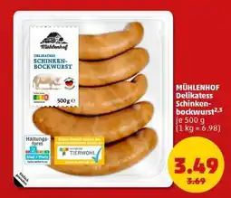 PENNY MÜHLENHOF Delikatess Schinkenbockwurst Angebot