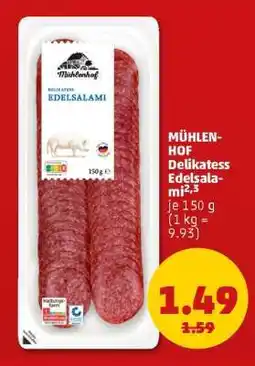 PENNY MÜHLENHOF Delikatess Edelsalami Angebot
