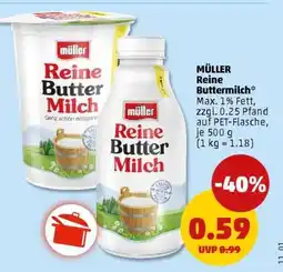 PENNY MÜLLER Reine Buttermilch Angebot