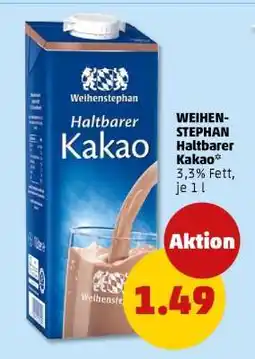 PENNY WEIHENSTEPHAN Haltbarer Kakao Angebot