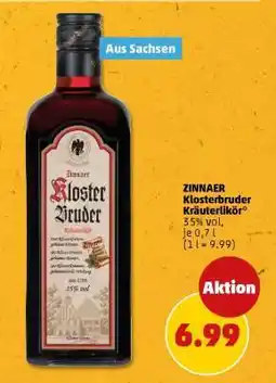 PENNY Zinnaer Klosterbruder Kräuterlikör Angebot