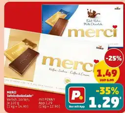 PENNY MERCI Tafelschokolade Angebot