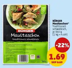 PENNY BÜRGER Maultaschen Angebot