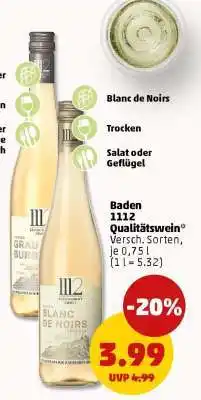 PENNY Baden 1112 Qualitätswein Angebot