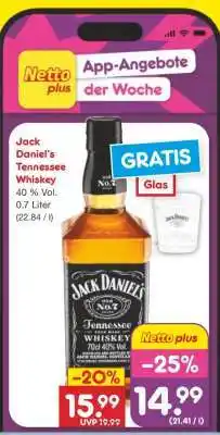 Netto Marken-Discount Jack Daniel’s Tennessee Whiskey Angebot