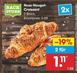 Netto Marken-Discount Nuss-Nougat-Croissant Angebot