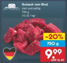 Netto Marken-Discount Gulasch vom Rind Angebot