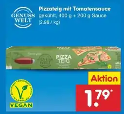 Netto Marken-Discount Pizzateig mit Tomatensauce Angebot