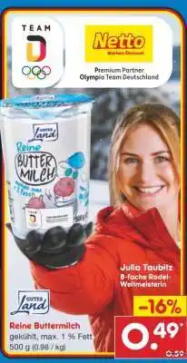 Netto Marken-Discount Reine Buttermilch Angebot