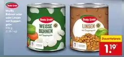 Netto Marken-Discount Weiße Bohnen oder Linsen mit Suppengrün Angebot