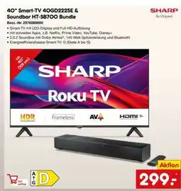 Netto Marken-Discount 40 Smart-TV 40GD2225E & Soundbar HT-SB700 Bundle Angebot