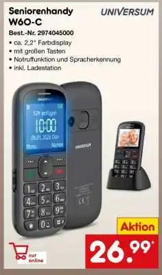 Netto Marken-Discount Seniorenhandy W60-C Angebot
