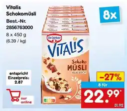 Netto Marken-Discount Vitalis Schokomüsli Angebot