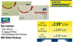 METRO aro Servietten Angebot