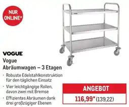 METRO Vogue Abräumwagen - 3 Etagen Angebot