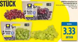 diska EDEKA Herzstücke Beste Lese Tafeltrauben hell oder rot Angebot