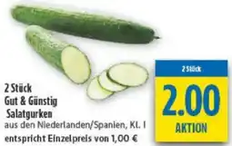 diska 2 Stück Gut & Günstig Salatgurken Angebot
