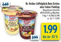 diska Dr. Oetker Löffelglück Rote Grütze oder Sahne Pudding Angebot