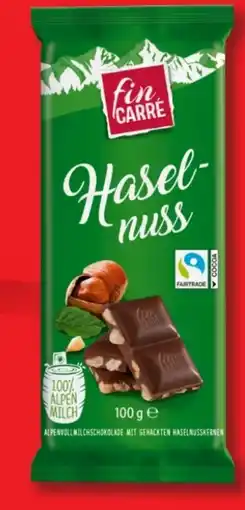 Lidl Fin Carre Tafelschokolade Haselnuss Angebot