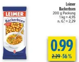 diska Leimer Backerbsen Angebot