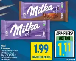 diska Milka Schokolade Angebot