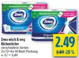 diska Zewa wisch & weg Küchentücher Angebot