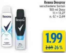diska Rexona Deospray Angebot