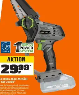 OBI Lux-Tools Akku-Astsäge A-EAS-20/100 Angebot