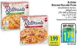 diska Dr. Oetker Ristorante Pizza oder Piccola Angebot