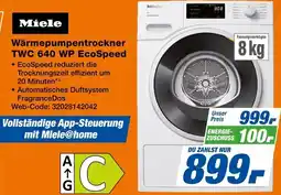 Expert Miele Wärmepumpentrockner TWC 640 WP EcoSpeed Angebot